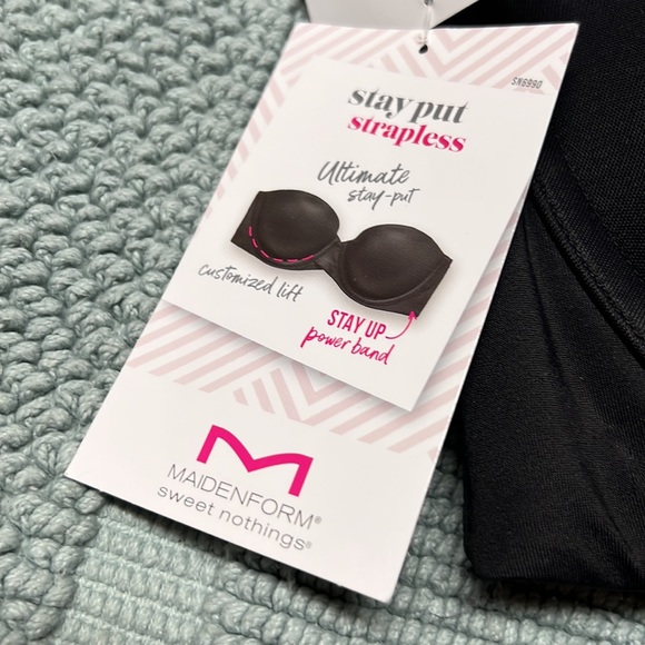 Maidenform® Self Expressions® Women's Stay Put Strapless Bra SN6990 NWT 40D. - Picture 3 of 6